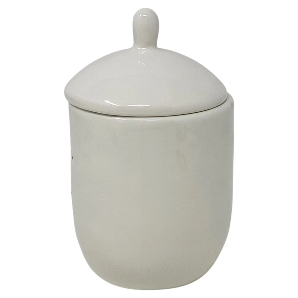 Rae‎ Dunn Magenta Exclusive Ceramic CHIRP Sugar Bowl Lid Bird Typewriter Font 6